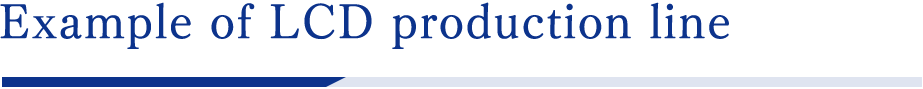 Example of LCD production line